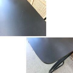 デスク 90×60×72 黒 株式会社アキラ 机 PCデスク ゲーミングデスク 作業台 テーブル つくえ 札幌 西野店の画像