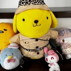 約30㌢　ポムポムプリンぬいぐるみ、サンリオマスコット等の画像