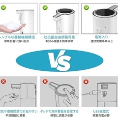 タッチ式ソープディスペンサー　新品の画像