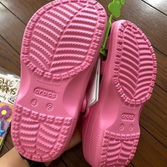 crocs baya clog k ピンク 20サイズ 20cm クロックスの画像