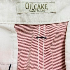 【8/15(金)まで】 【チノパン】 7部丈 パンツ ストライプ レッド ピンク OILCAKEの画像