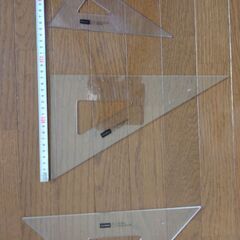 UCHIDA製製図用三角定規3種類セットの画像