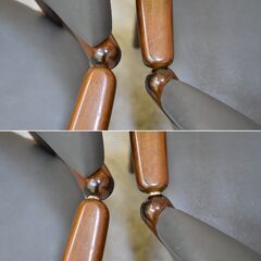 ≪zyt2399ジ限≫ レトロ家具 ダイニングチェア・ベンチ セット 現状品 TOA/トーア/肘付き/アームチェア/中古家具/宮城県仙台市 70808-02の画像