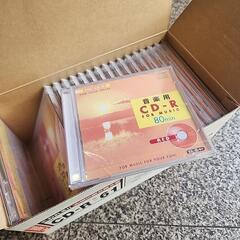 音楽用CD-R レッド  80min×18  + 空ケース18枚の画像