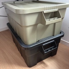 アウトドア収納ボックス 2つの画像