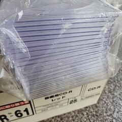 音楽用CD-R レッド  80min×18  + 空ケース18枚の画像