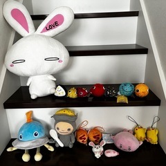 約50㌢　平成レトロLOVEうさぎぬいぐるみ、その他の画像