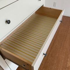 IKEA イケア HEMNES ヘムネス チェスト 3段の引き出し  8/17までに引き取りができる方の画像