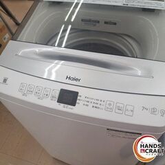 ✨ハイアール　中古美品　JW-U70EA　全自動洗濯機　2024年式 ７㎏ ホワイト ６ヶ月保証✨うるま市田場✨の画像