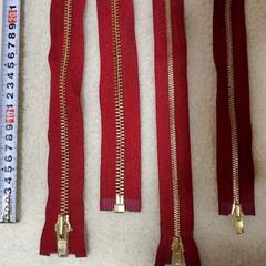手芸用品　ファスナー赤の画像