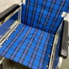 カワムラサイクル 自走式車椅子 介護用品 車いす 折りたたみ可能 介助 看護 店舗 店舗什器 アルミフレーム スタンダード Y2061の画像