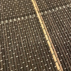 （決定）【同時引取で0円】ニトリ　新品竹ラグ　120×180 トモiの画像