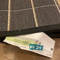 （決定）【同時引取で0円】ニトリ　新品竹ラグ　120×180 トモiの画像