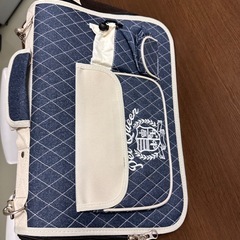 デニム　ペットキャリーバッグ の画像