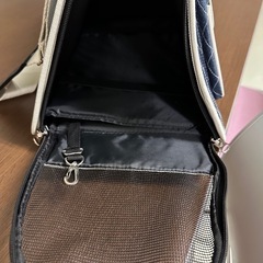デニム　ペットキャリーバッグ の画像
