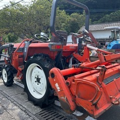 クボタ　トラクター 25馬力 4WD  逆転 倍速　自動水平 自動深耕 パワステ　フロントローダー　耕幅1500mm バックアップ オートヒッチ　GL241 グランデル　ディーゼル 耕運 畝立て 畑 860時間　宮崎 簡易始動動画ありの画像