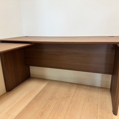 【0円／本日限定／自取】L字型パソコンデスク（ニトリ） の画像