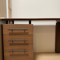 【0円／本日限定／自取】L字型パソコンデスク（ニトリ） の画像