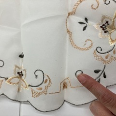 光沢感のある刺繍　エレガント敷物？の画像