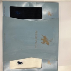 POLO　日本製　靴下　白紺　2足セット Polo Clubの画像