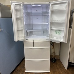 I436 🌈 ジモティー限定価格！ Panasonic 冷蔵庫 (451L) ⭐ 動作確認済 ⭐ クリーニング済の画像