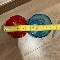 琉球吹きガラスのグラス2つセットの画像