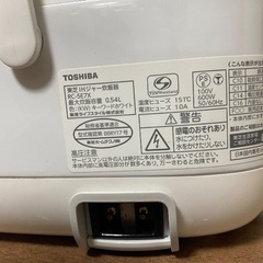 再掲　TOSHIBA炊飯器　3合炊きの画像