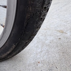 折り畳み自転車 修理必要箇所有りの画像