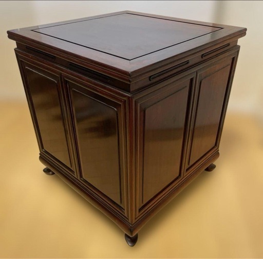 美品】唐木家具 蛇腹扉•収納付ミニチェスト ヴィンテージ 【公式通販】