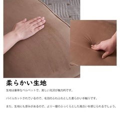 オットマン付き2人掛けソファの画像