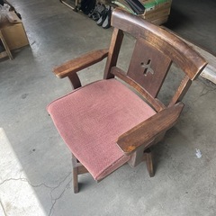 ニトリ　ダイニングチェア　天然木　回転　無垢　の画像