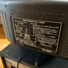 ブラウン管テレビ2台+テレビ台の画像