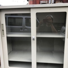 NAKAI スチール書棚 スチールキャビネット 鍵あり　88cm×40cm×高さ177cmの画像