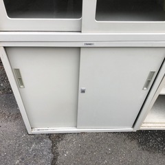 NAKAI スチール書棚 スチールキャビネット 鍵あり　88cm×40cm×高さ177cmの画像