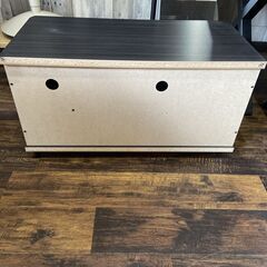 美品 朝日木材　~32V　キャスター付きテレビ台　幅80㎝の画像
