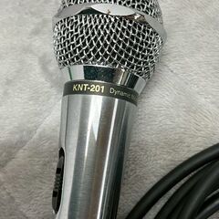 ハイテック オーディオテクニカ カラオケマイク 2本セット KNT-201 AT-KV5 動作確認済 マイクロホン カラオケ機材 マイク Y2063の画像