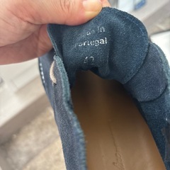男性用革靴ネイビーの画像