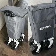 決まりました！EVOKE アウトドアワゴン キャリーカート キャリーワゴン 折りたたみ アウトドア キャンプ用品 レジャーの画像