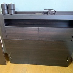 "超美品"シングルベッド(ベッドボード付き)の画像