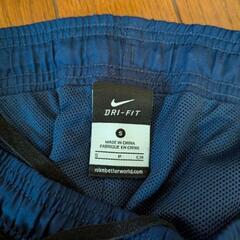 NIKE（ナイキ）ネイビー サイドストライプDri-FITジャージパンツ　Sサイズの画像