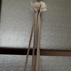 和装用バッグ 黒地 紫の花柄　巾着の画像