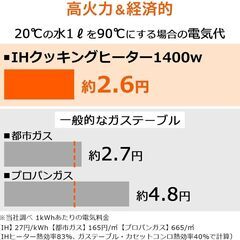 【清掃済・8/20迄】アイリスオーヤマ 2口 IHクッキングヒーターの画像