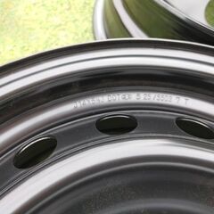 【新車外し】TOYOTA/トヨタ/純正/ヤリス/G/14×5.5J/PCD100/インセット+40/4H/スチールホイール/4本セット/ホイールカバー/ナット付きの画像
