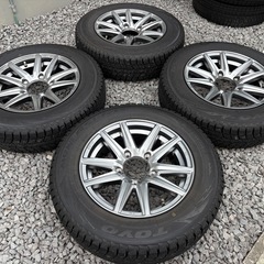 新古品❗️ジムニー175/80/16イボ付き冬タイヤアルミセットの画像