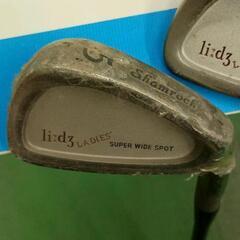 0813-044 Shamrock LADIES' li:d3 SUPER WIDE SPOT　ゴルフクラブ3本の画像
