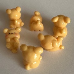 【新品】犬の可愛いミニチュア6体 2.5cm程 樹脂製の画像