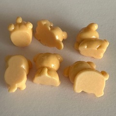 【新品】犬の可愛いミニチュア6体 2.5cm程 樹脂製の画像