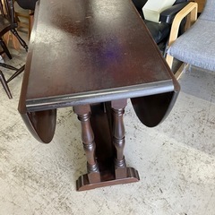 I2508-374 松本民芸家具 アンティーク調 バタフライテーブル あの松本民芸がお買い得価格！！ ご予約はお早目に！！ 中古の画像