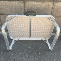 アルミ ミニテーブル NE-361 軽量 コンパクト アウトドア用品 釣り レジャー テント内テーブル 座卓 サイドテーブル 中古の画像