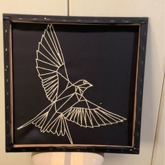 刺繍による鳥のアート【IKEA】の画像